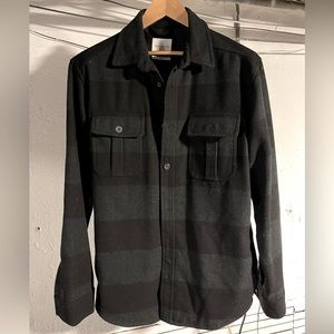 Saturdays Surf wool tailored shirt jacket fully lined. Size L